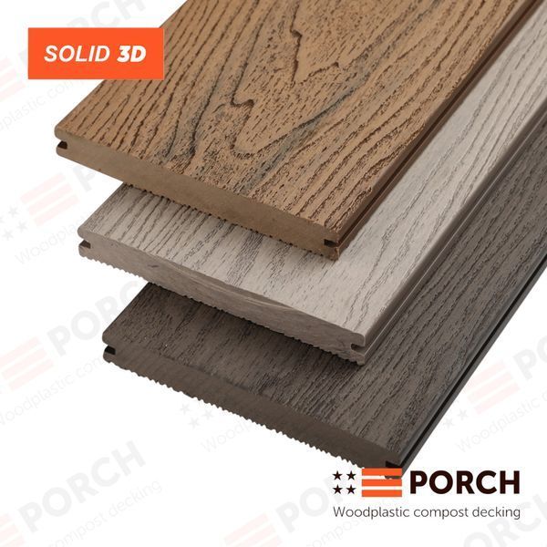 Композитная террасная доска Porch Solid Dark Coffee tk1011 фото