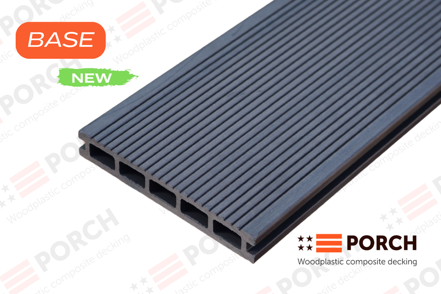 Композитна терасна дошка Porch Base Grey tk1002 фото