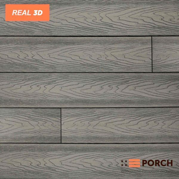 Композитная террасная доска Porch Real Silver tk1004 фото