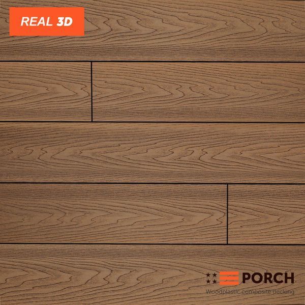 Композитная террасная доска Porch Real Teak tk1005 фото