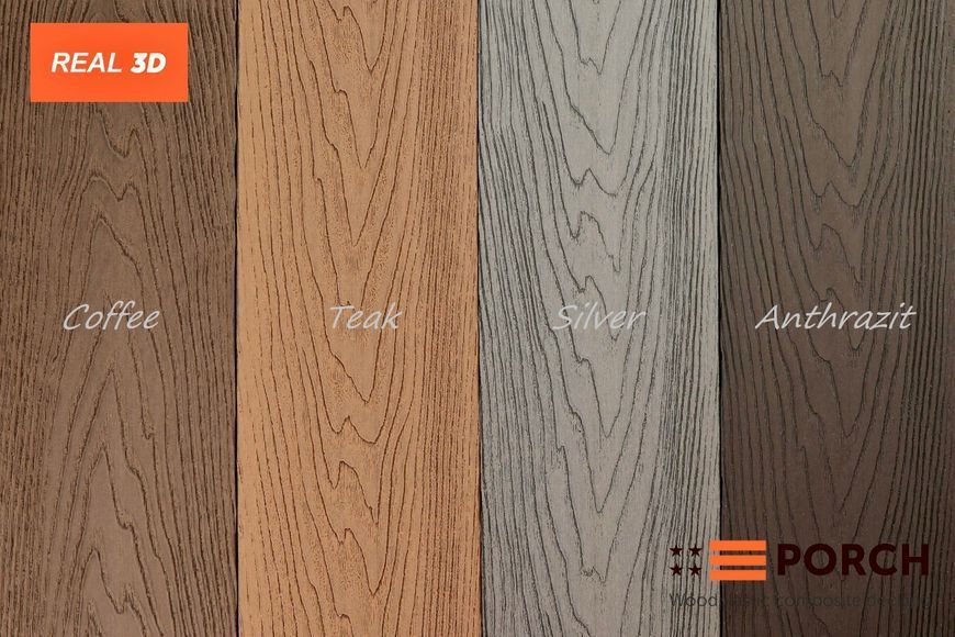 Композитная террасная доска Porch Real Teak tk1005 фото