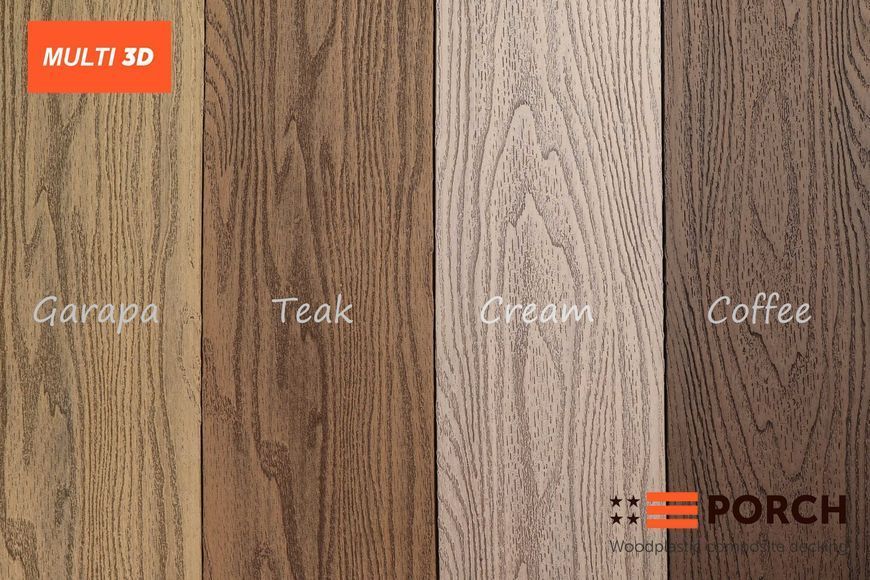 Композитная террасная доска Porch Multi Teak tk1015 фото