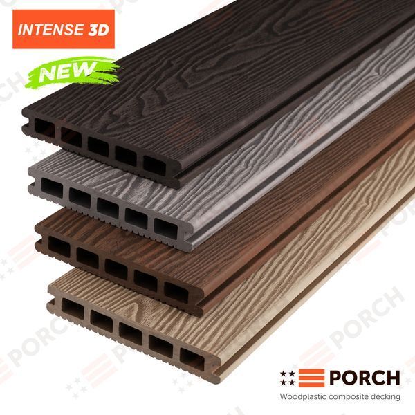 Композитная террасная доска Porch Intense Eben tk1010 фото